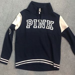 NWOT NAVY BLUE QUARTER ZIP S